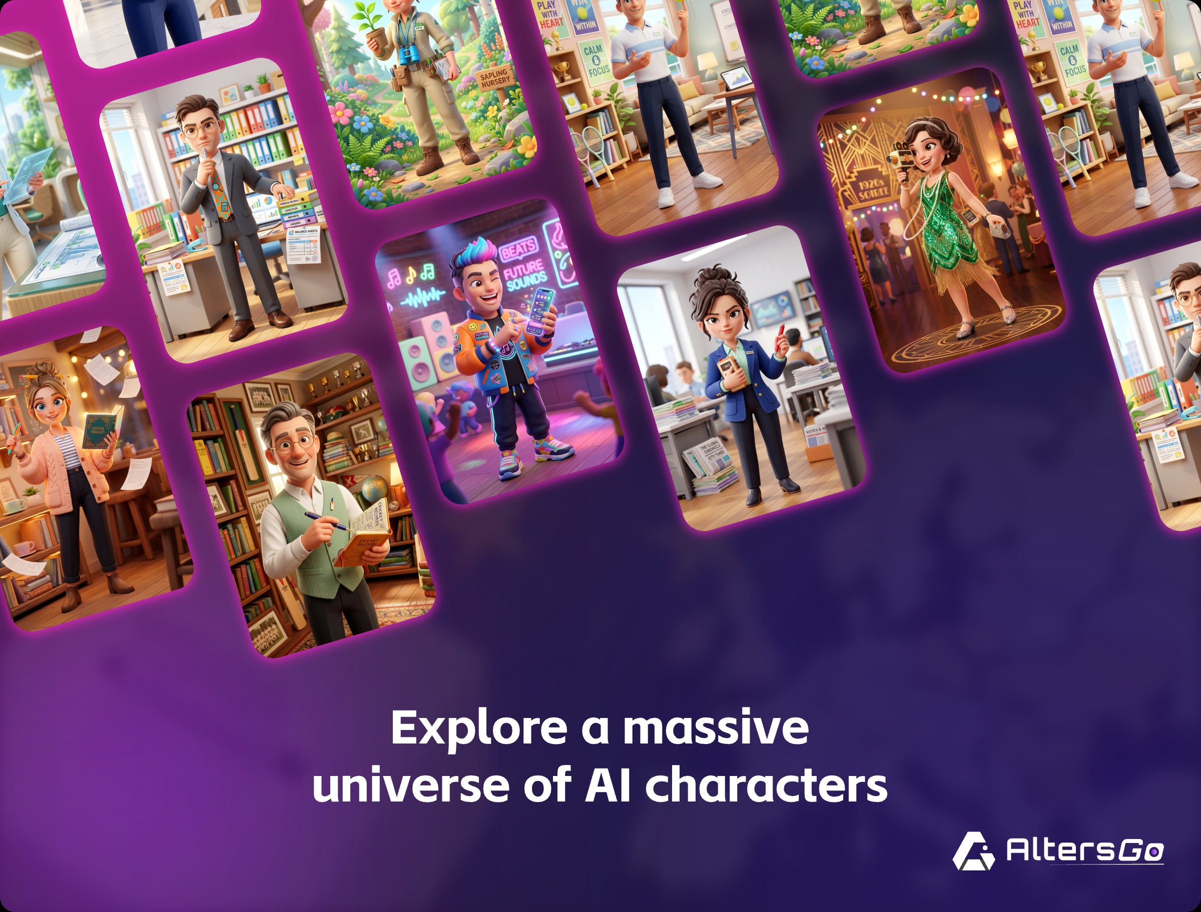 Explore a massive universe of AI characters
